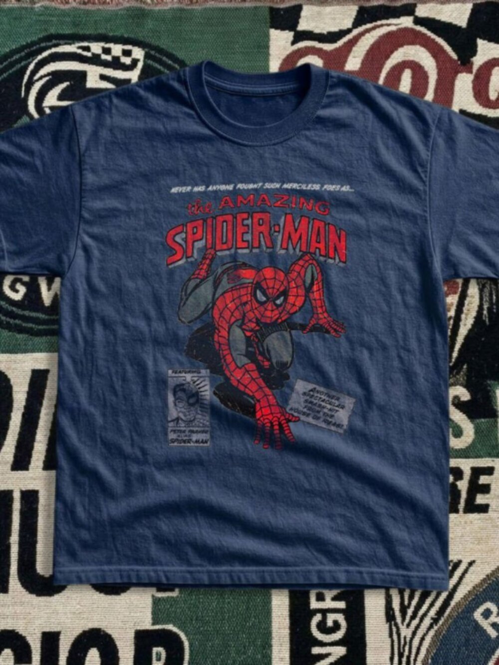 Spider-Man Graphic Navy Unisex T Shirt